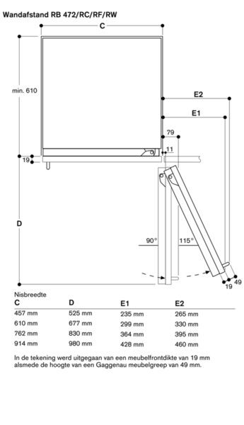 Gaggenau vriezer inbouw RF410304 afbeelding 4