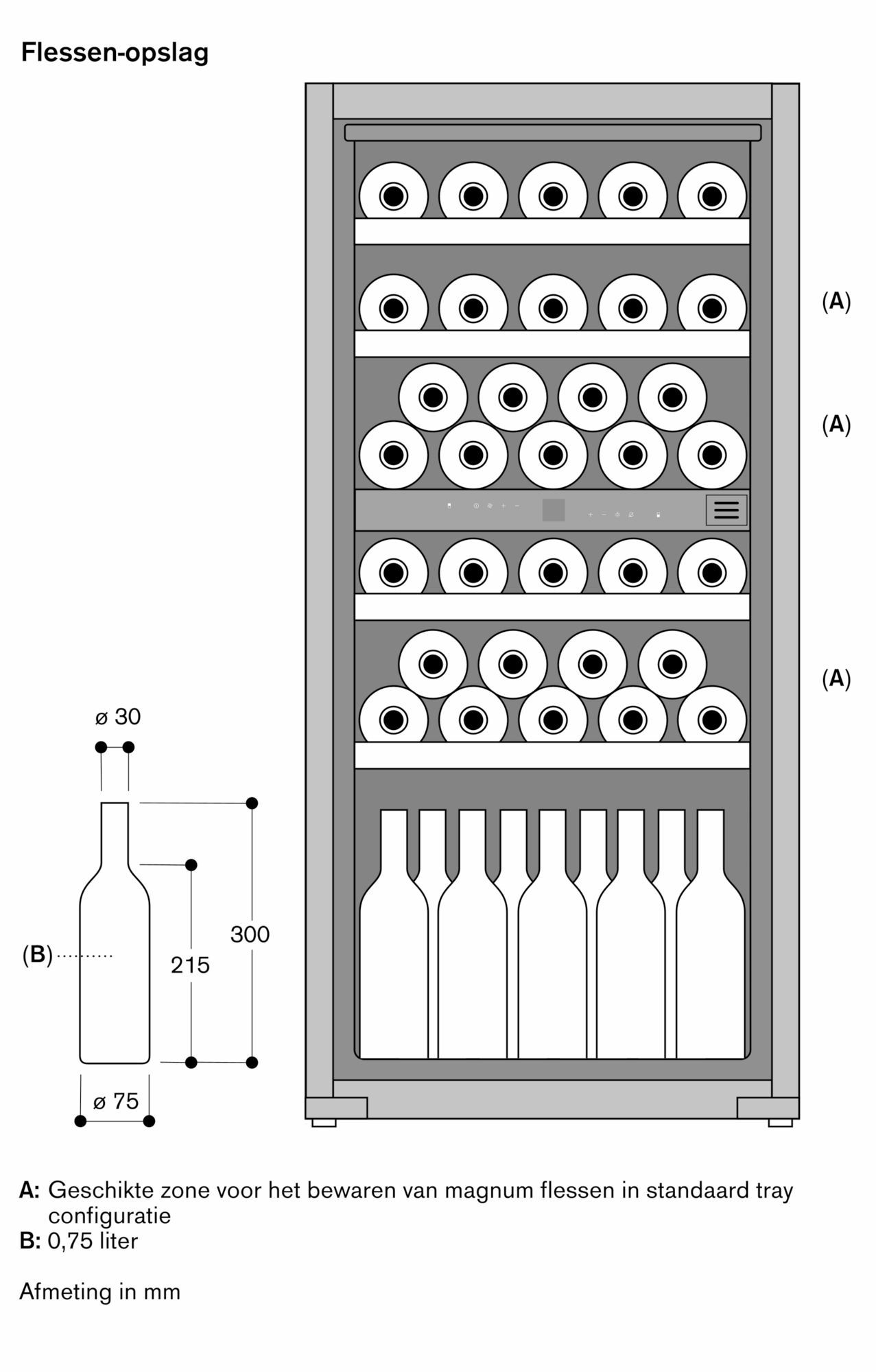 Gaggenau RW222263 vrijstaand wijnkast afbeelding 5