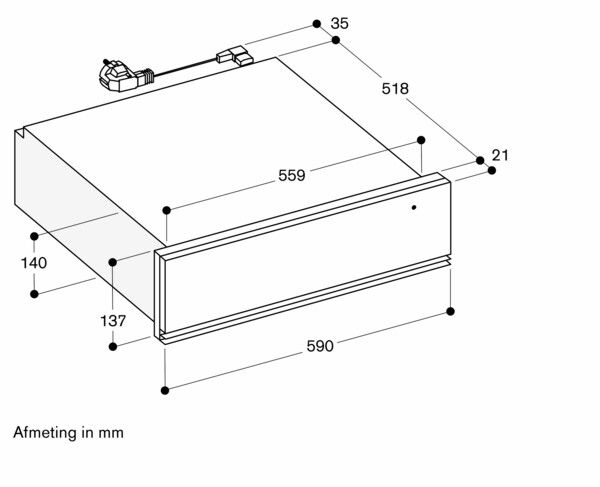 Gaggenau warmhoudlade  WSP221112 afbeelding 4