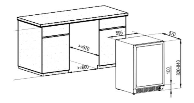 Hananto HOWKZ8250 vrijstaand wijnkast afbeelding 5