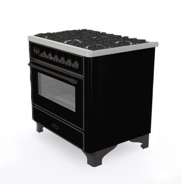 ILVE fornuis  M096DNE3/BKB afbeelding 4