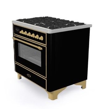 ILVE fornuis  M096DNE3/BKG afbeelding 4