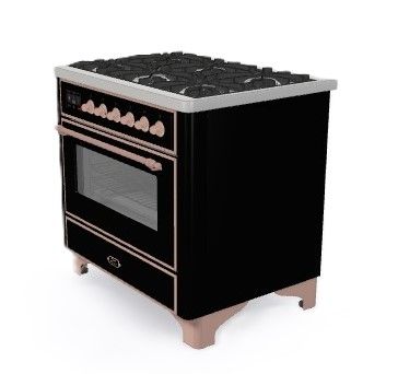 ILVE fornuis  M096DNE3/BKP afbeelding 4