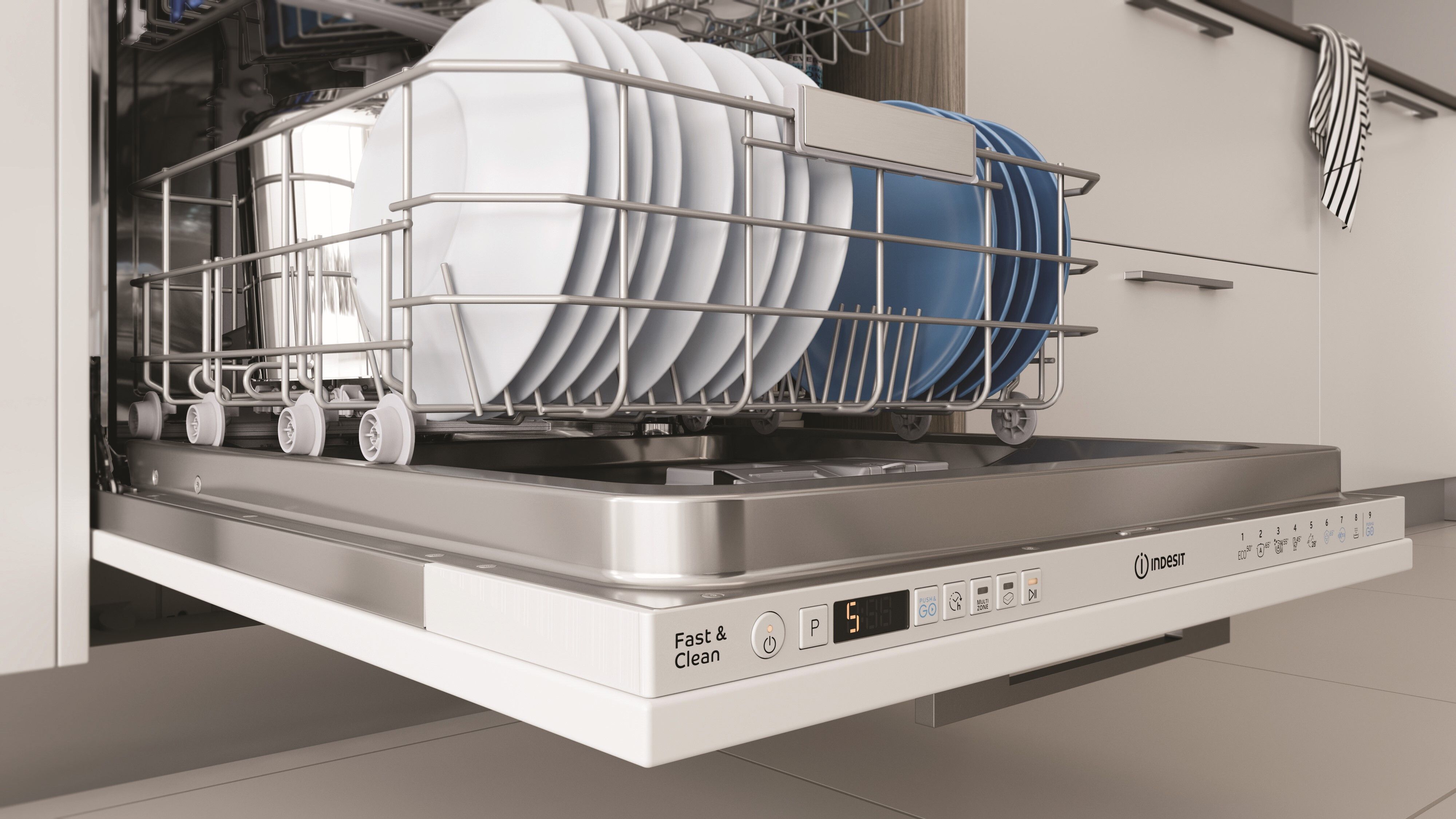 Indesit DKIO3T131AFE inbouw vaatwasser afbeelding 5