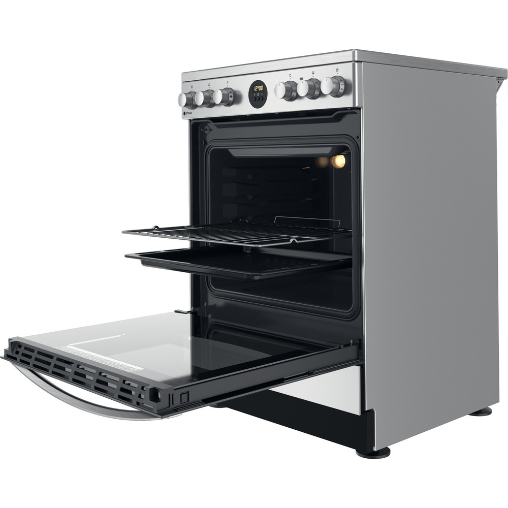 Indesit IS67V8CHX/E  fornuis afbeelding 5