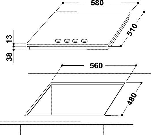 THP641W/IX/INL Indesit afbeelding 2