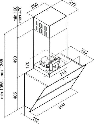 Inventum AKD9015GTZ  afzuigkap afbeelding 5
