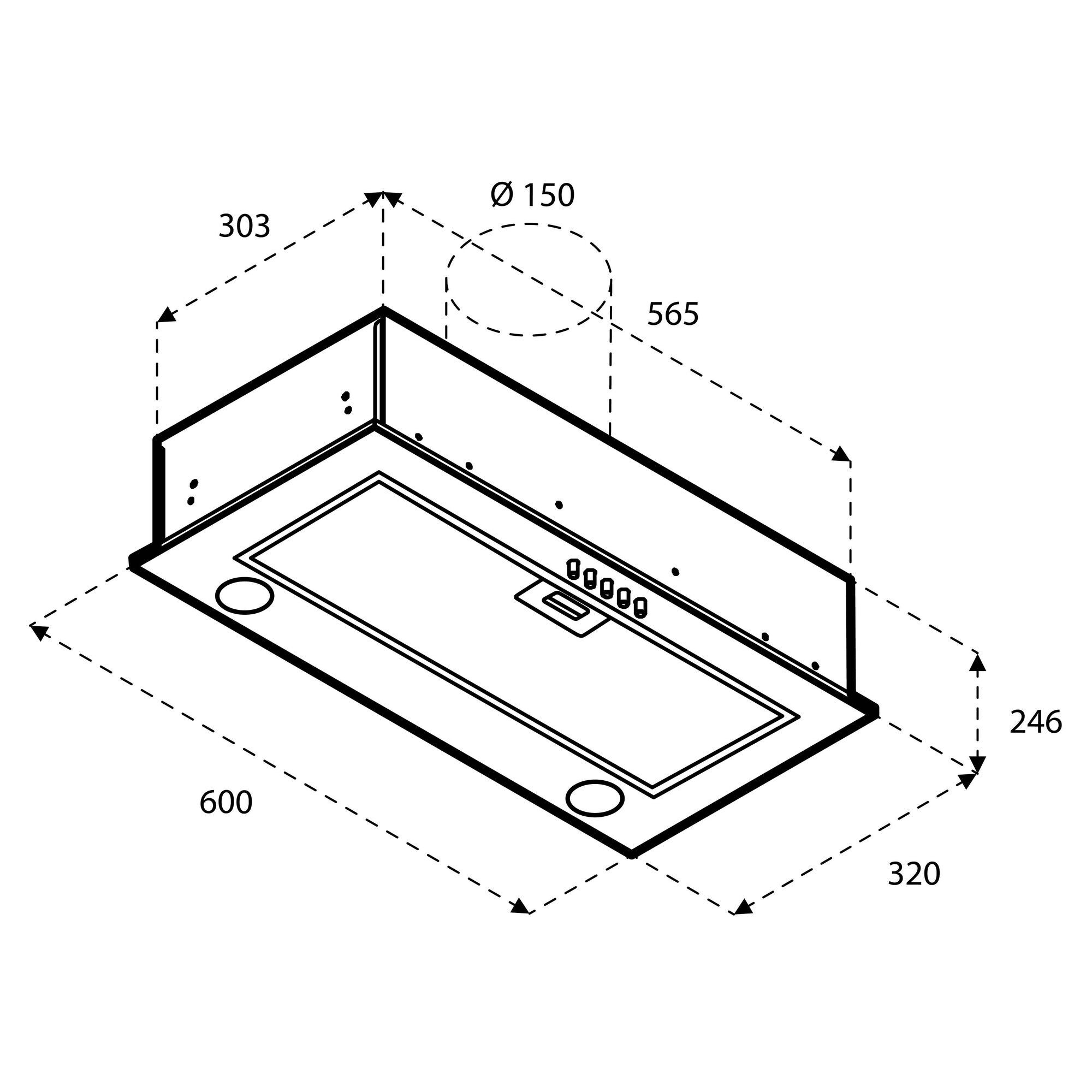 Inventum afzuigkap  AKI6005ZWA afbeelding 4