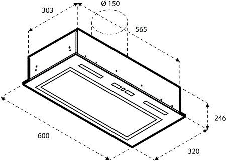 Inventum afzuigkap  AKI6015ZWA afbeelding 4