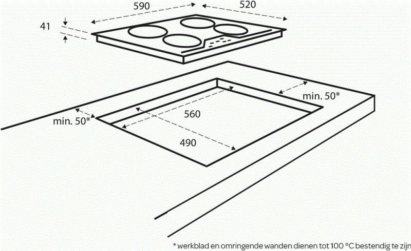 Inventum kookplaat inbouw IKC6031 afbeelding 4