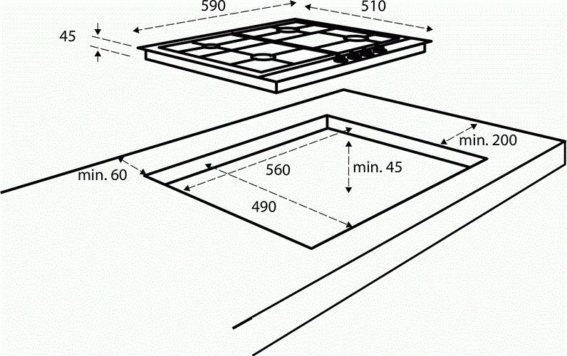 Inventum kookplaat IKG6023GRVS afbeelding 3