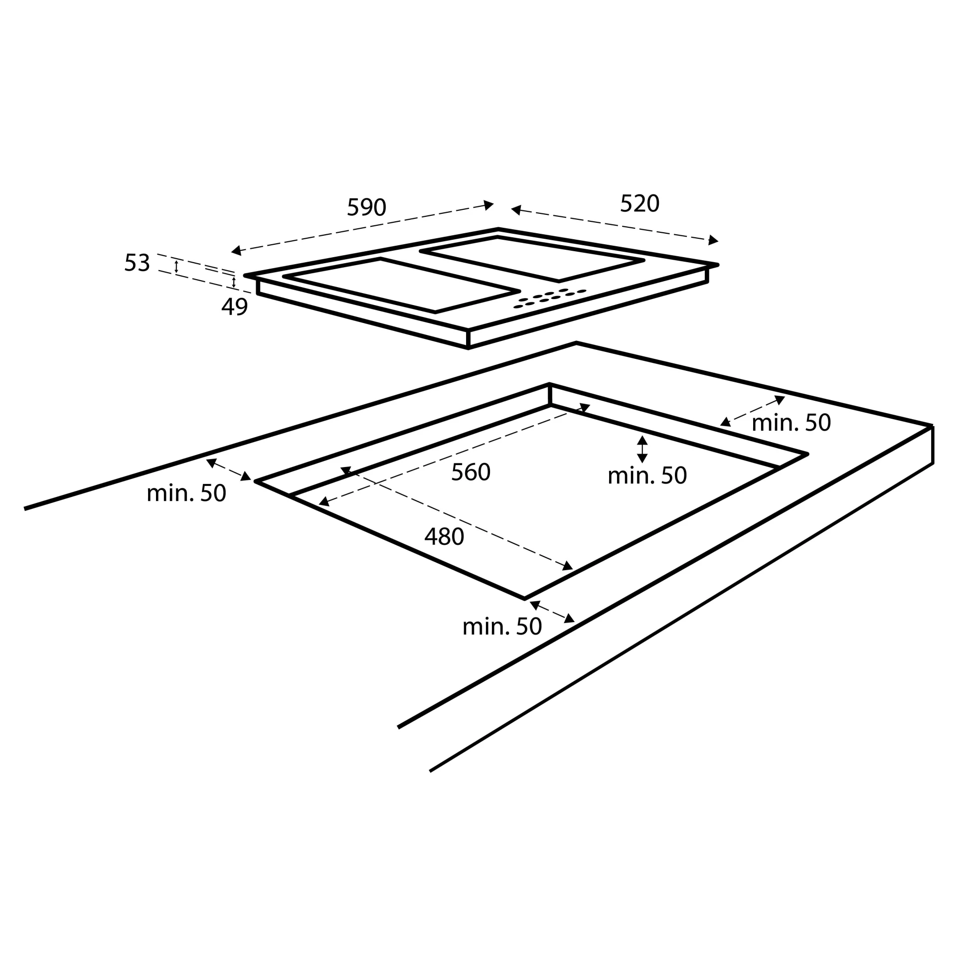 Inventum IKI6045 inbouw kookplaat afbeelding 5