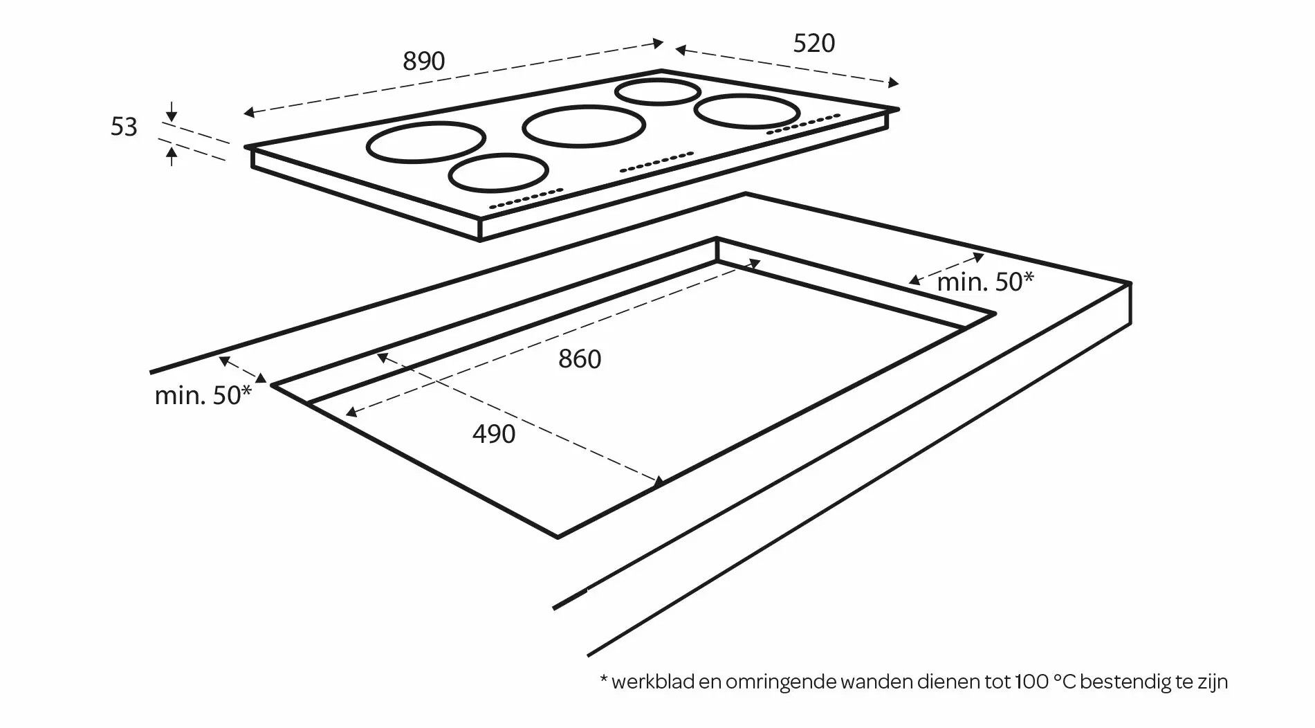 Inventum kookplaat inbouw IKI9021 afbeelding 4