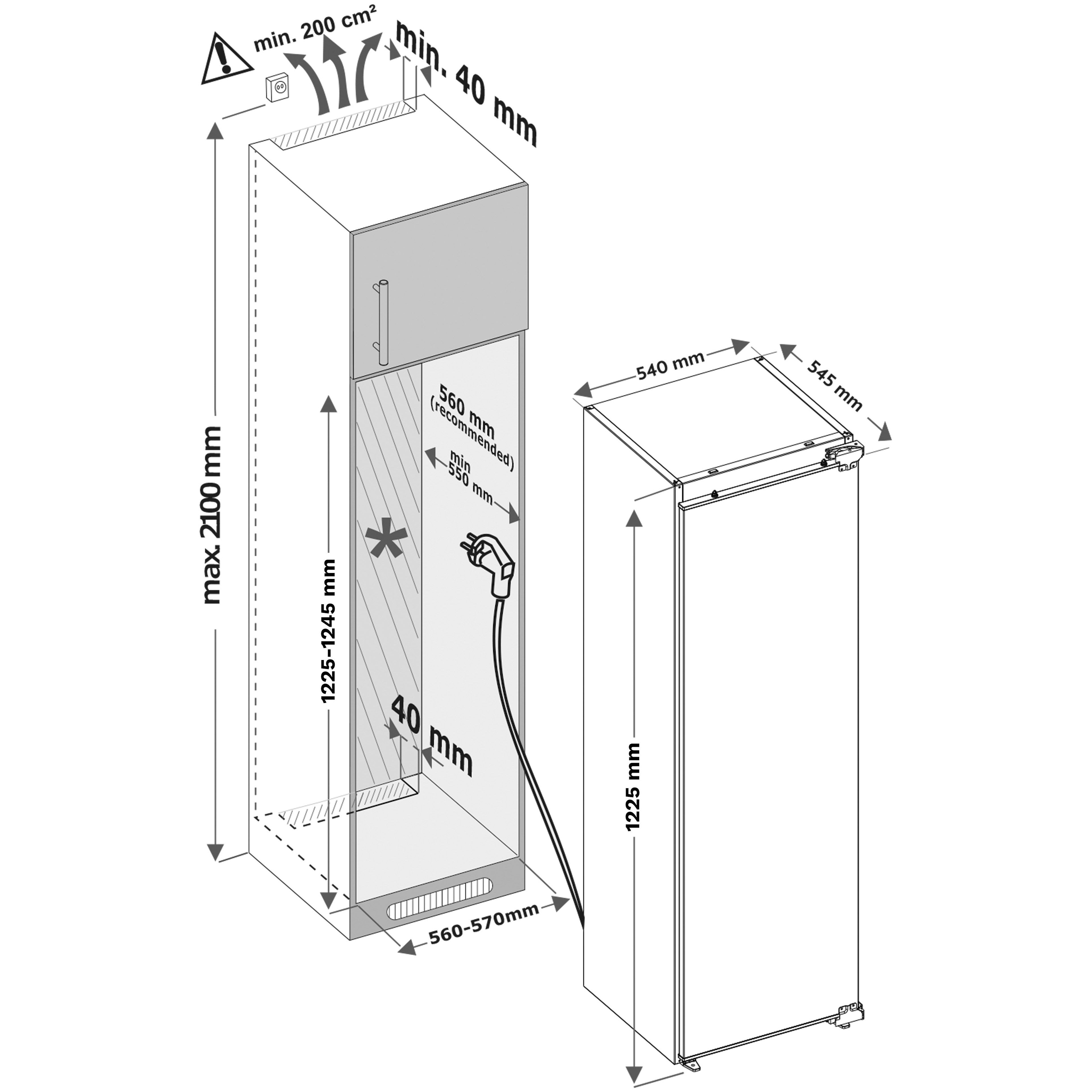 Inventum koelkast inbouw IKK1222D afbeelding 4