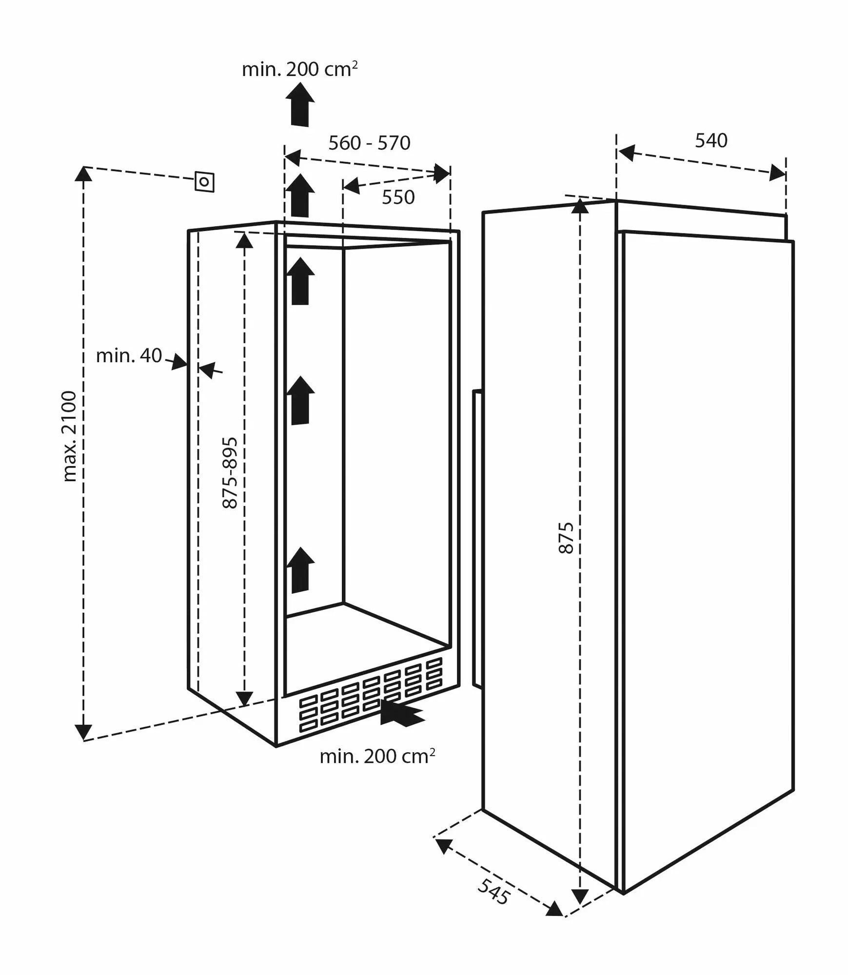 Inventum koelkast IKV0881S afbeelding 3