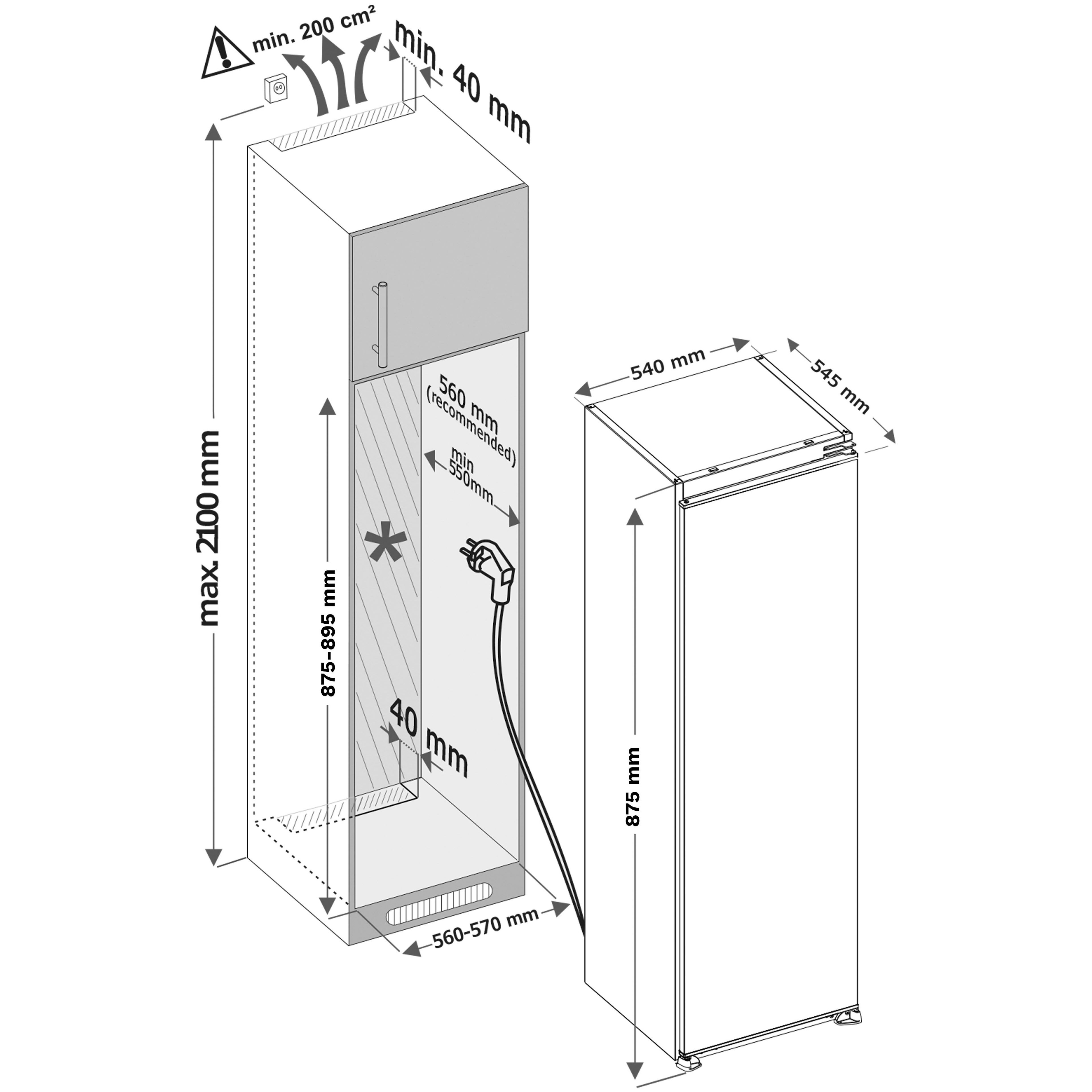 Inventum koelkast inbouw IKV0882S afbeelding 4