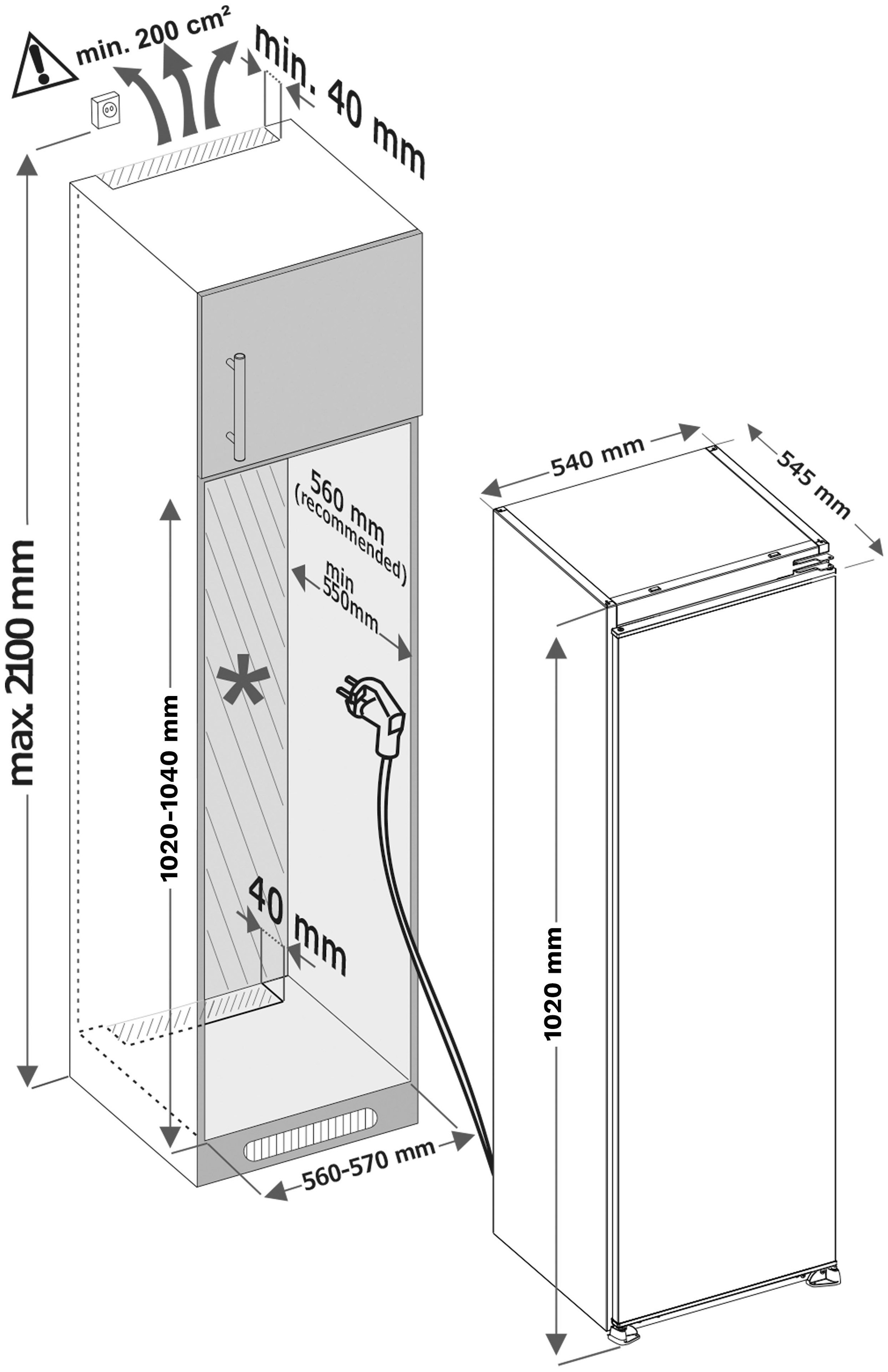 Inventum koelkast inbouw IKV1022S afbeelding 4