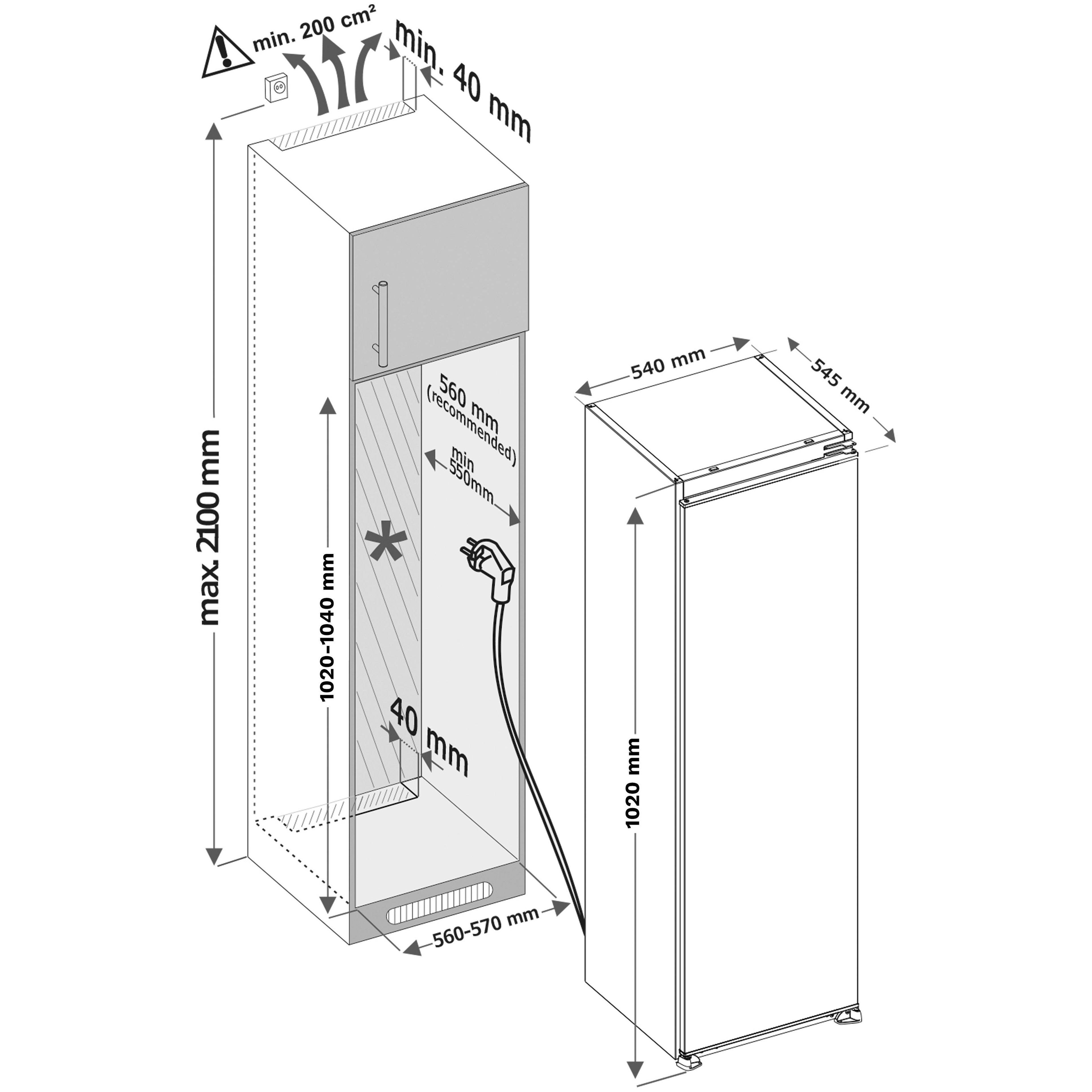 Inventum koelkast inbouw IKV1022S afbeelding 4