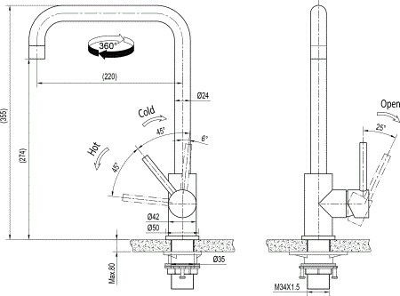 Inventum IMK501RVS  keukenkraan afbeelding 5