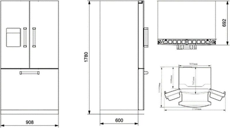Lancelloti koelkast LAFR-9FSA afbeelding 3