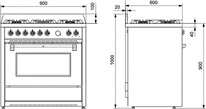 Lancelloti fornuis LCRC09F-5FISA afbeelding 3