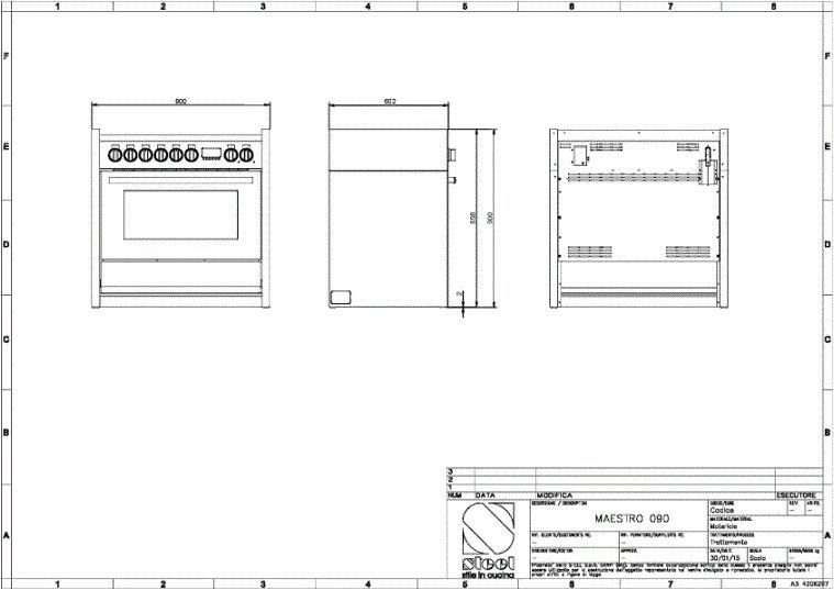 Lancelloti fornuis LMRC09S-5FIAN afbeelding 3