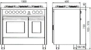 Lancelloti fornuis LMRC10FF-5FISS afbeelding 3