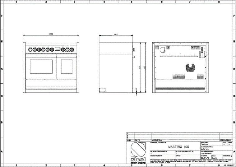 Lancelloti fornuis LMRC10SF-5FISS afbeelding 3