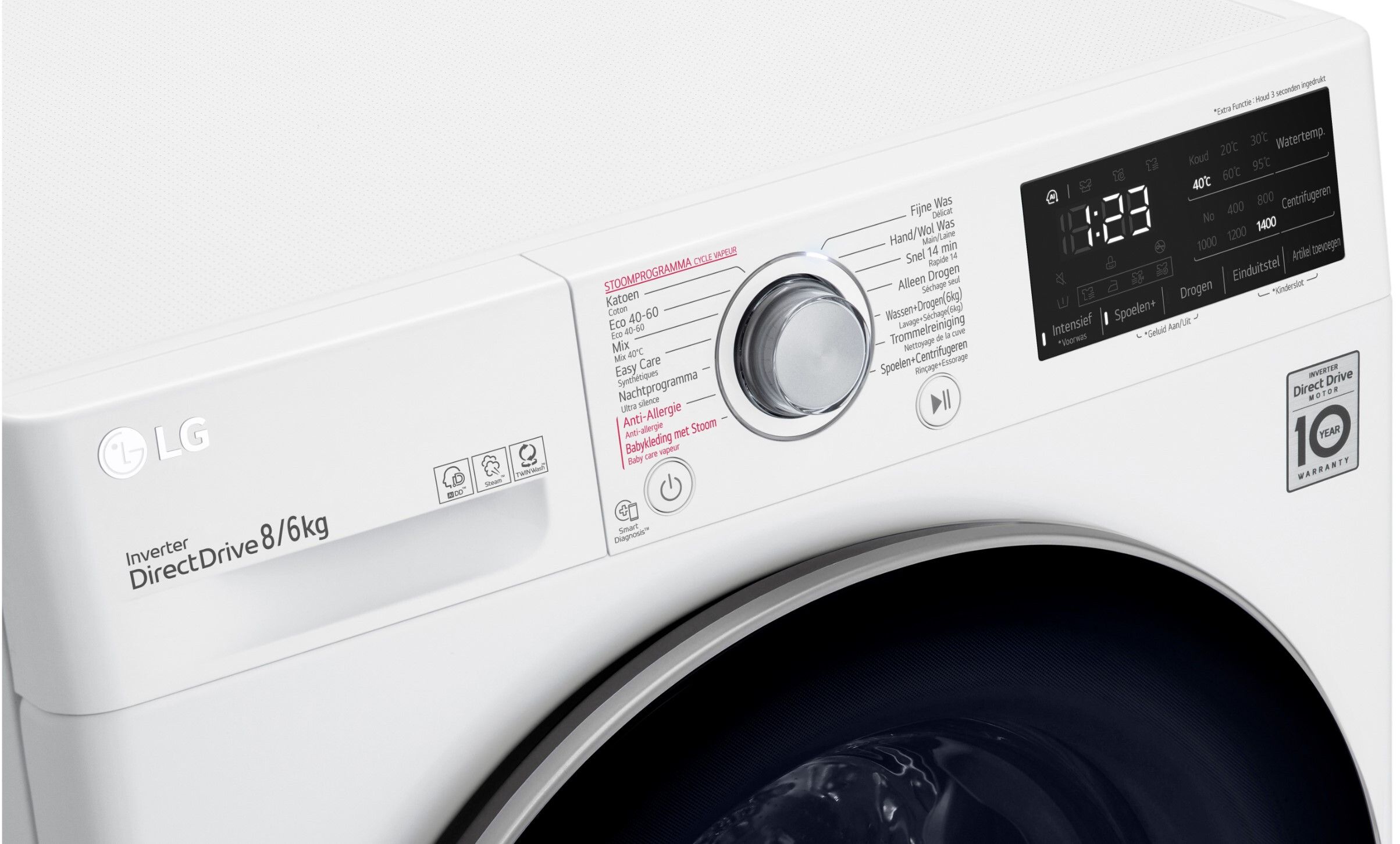 LG wasmachine F4DV308S1E afbeelding 3