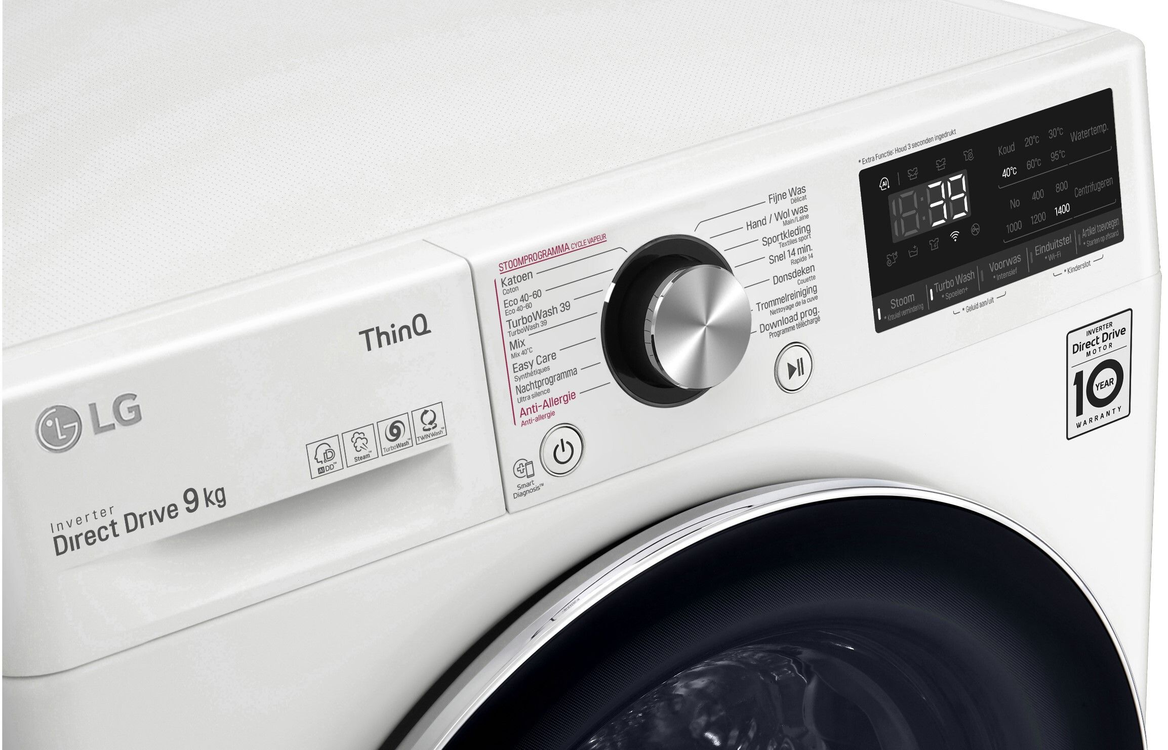 LG wasmachine F4V909P2E afbeelding 3