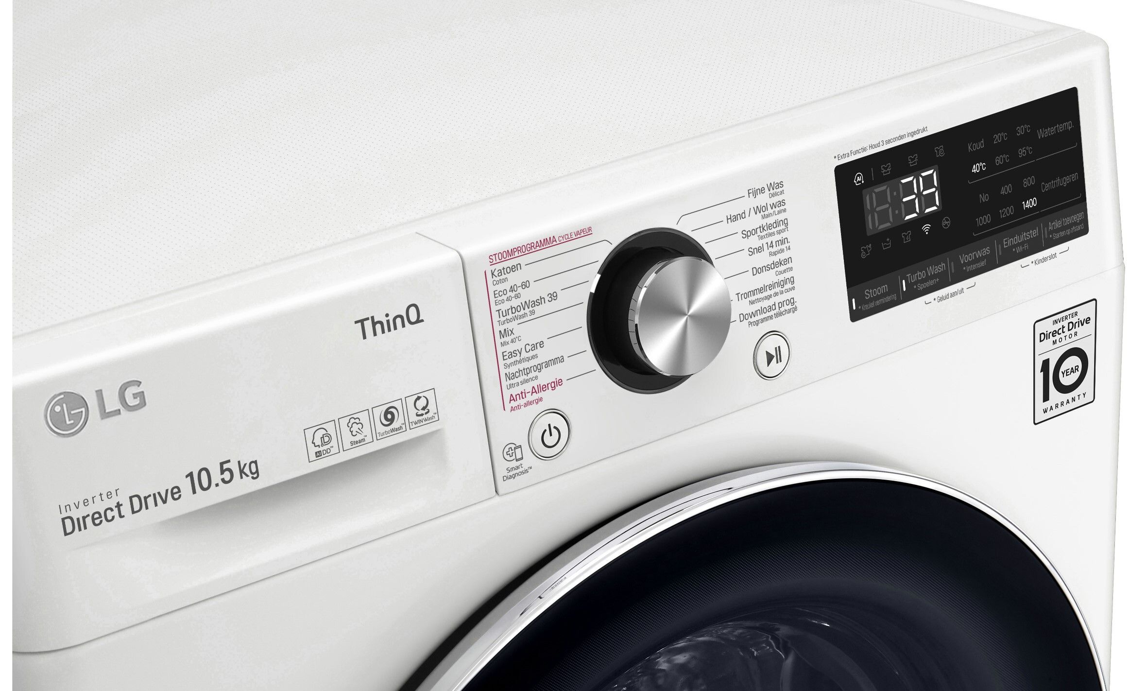 LG wasmachine F6WV910P2E afbeelding 3