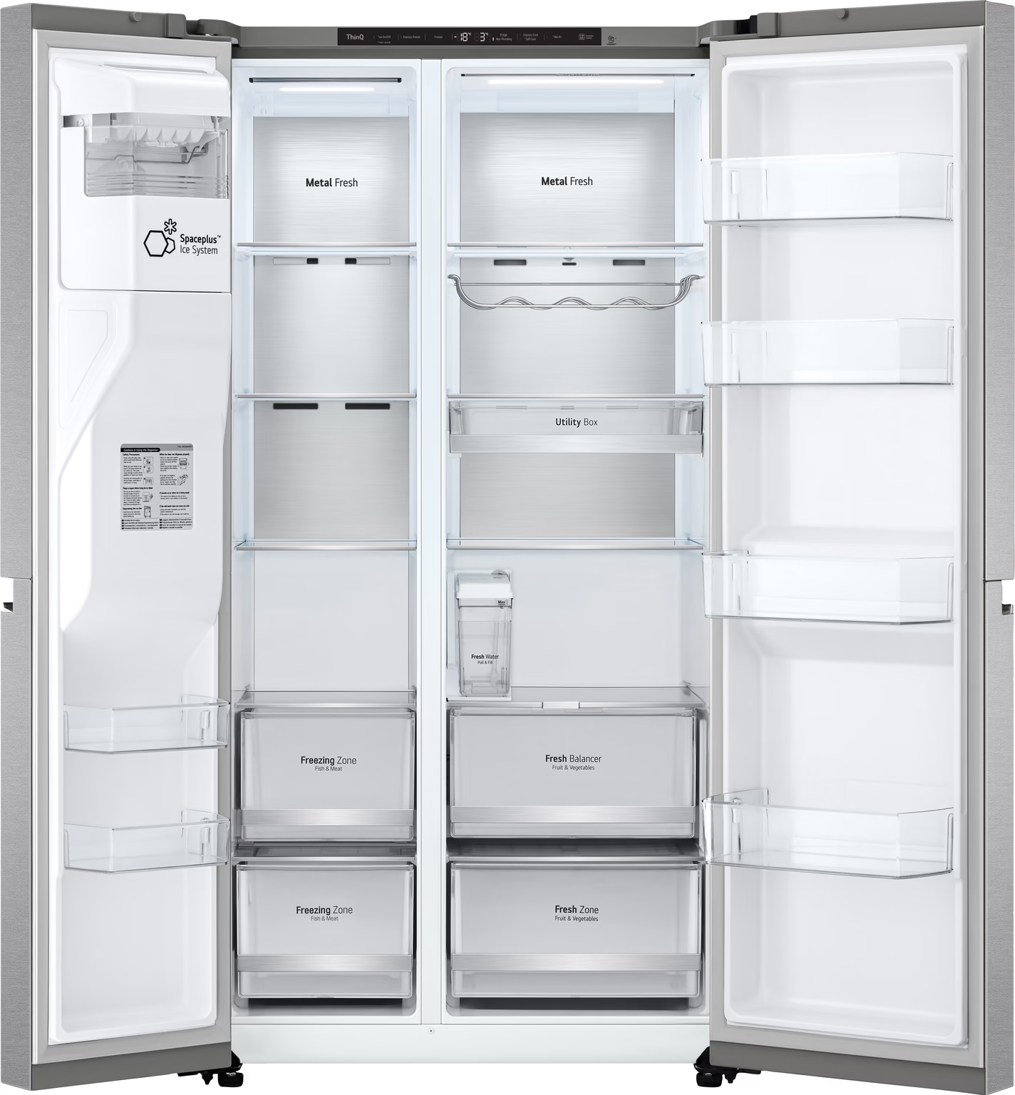 LG koelkast vrijstaand GSLV91MBAC afbeelding 4