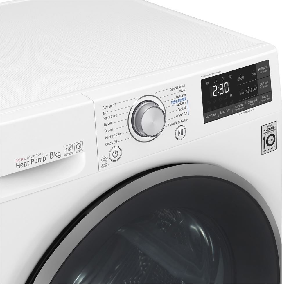 LG RC80U2AV3W  wasdroger afbeelding 5