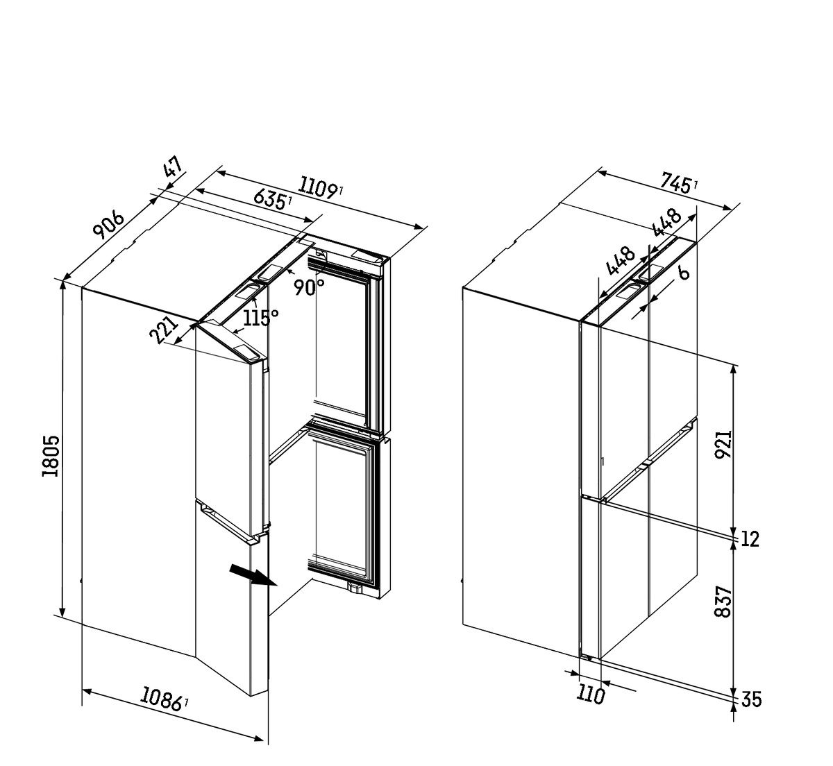 Liebherr koelkast vrijstaand MSDD 9012-20 afbeelding 4