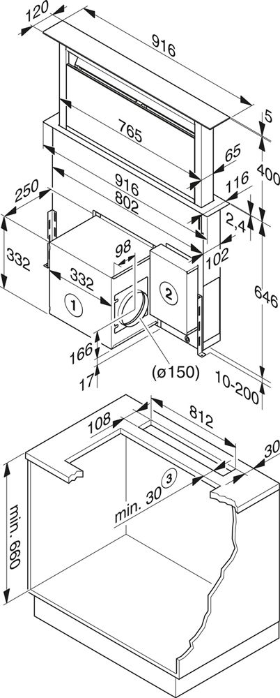 Miele DA6890  afzuigkap afbeelding 5