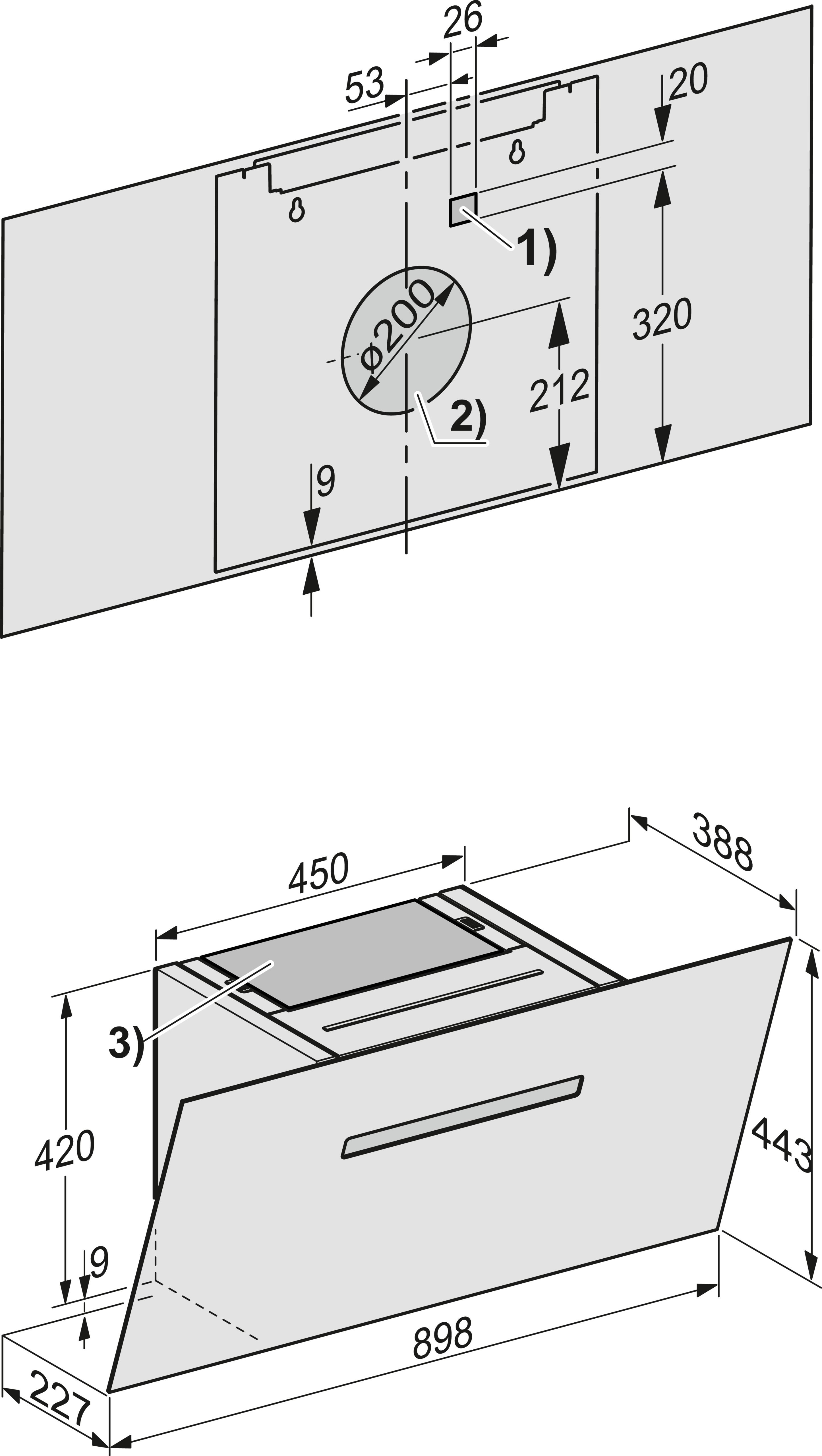 Miele afzuigkap  DAH1950OBSW afbeelding 4