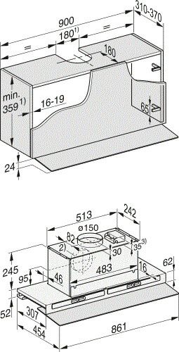 Miele DAS4940  afzuigkap afbeelding 5