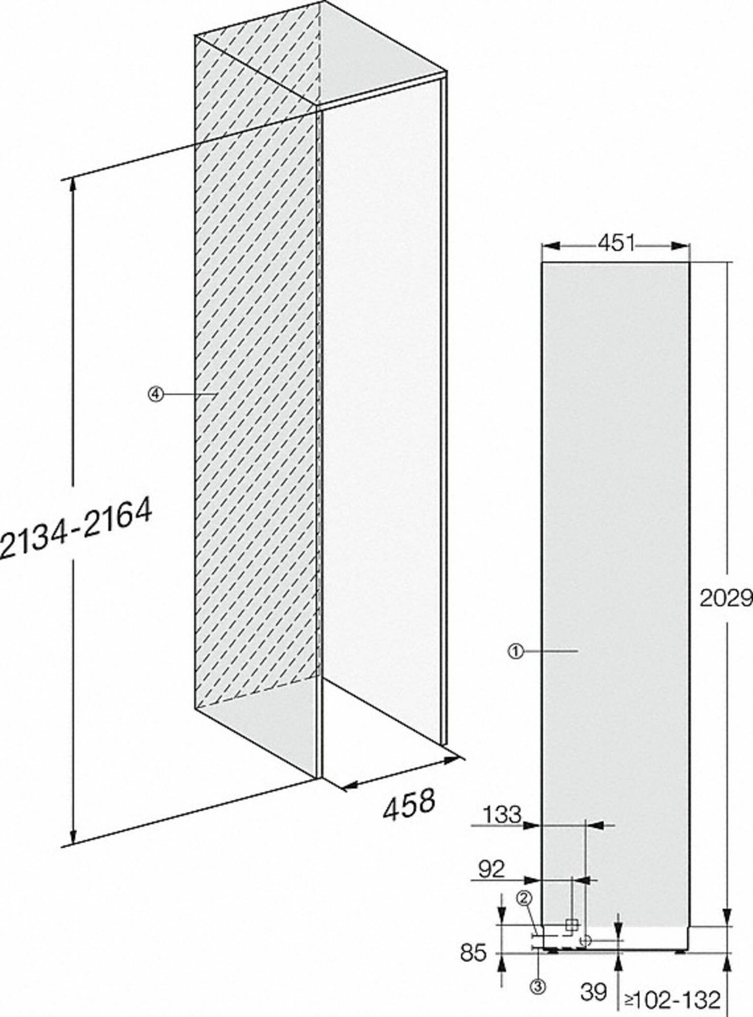Miele vriezer inbouw F2412VI afbeelding 4