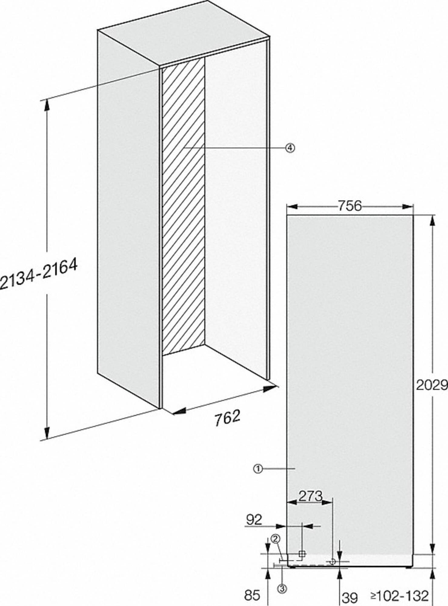 Miele vriezer inbouw F2812VI afbeelding 4
