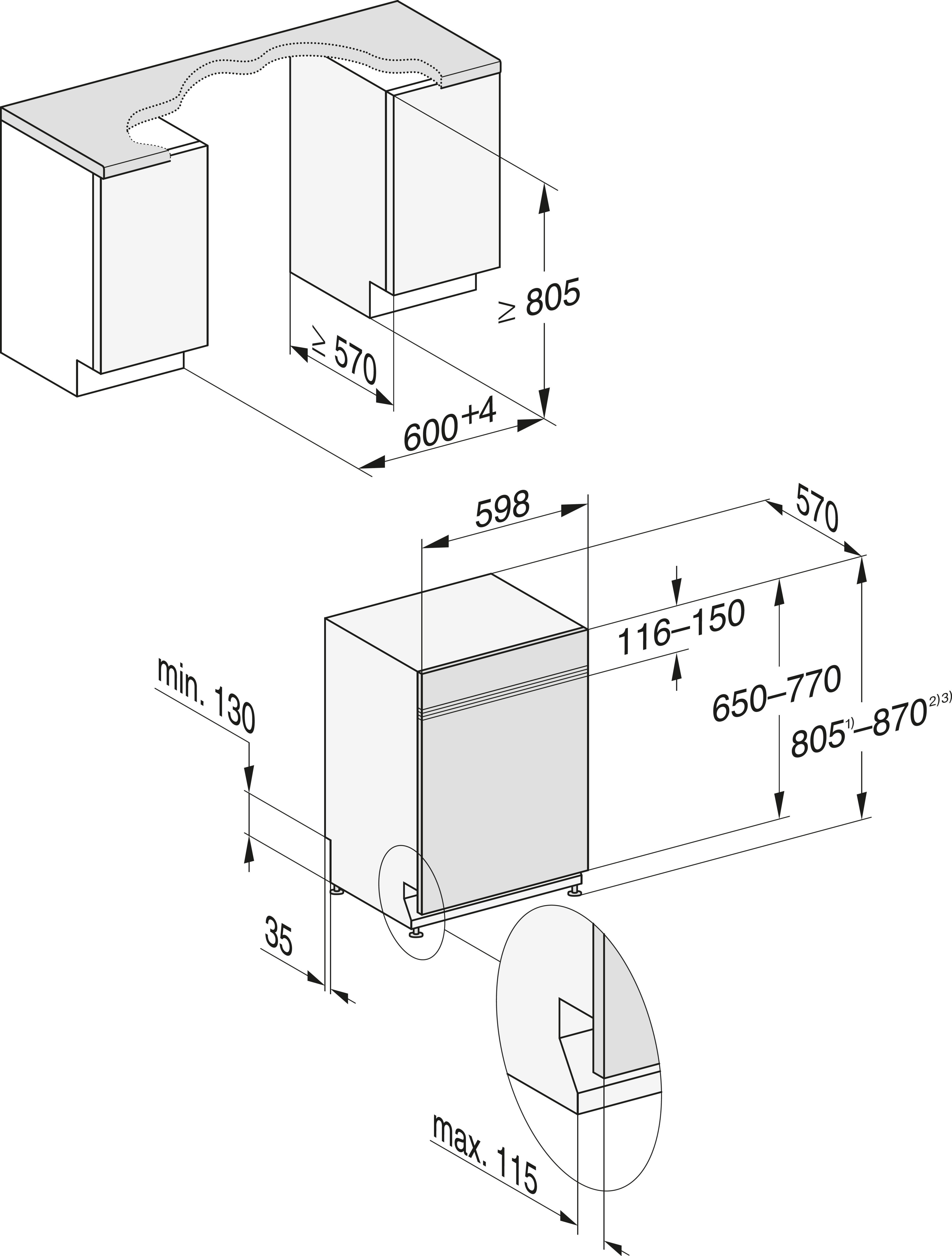 Miele G5832SCI inbouw vaatwasser afbeelding 6