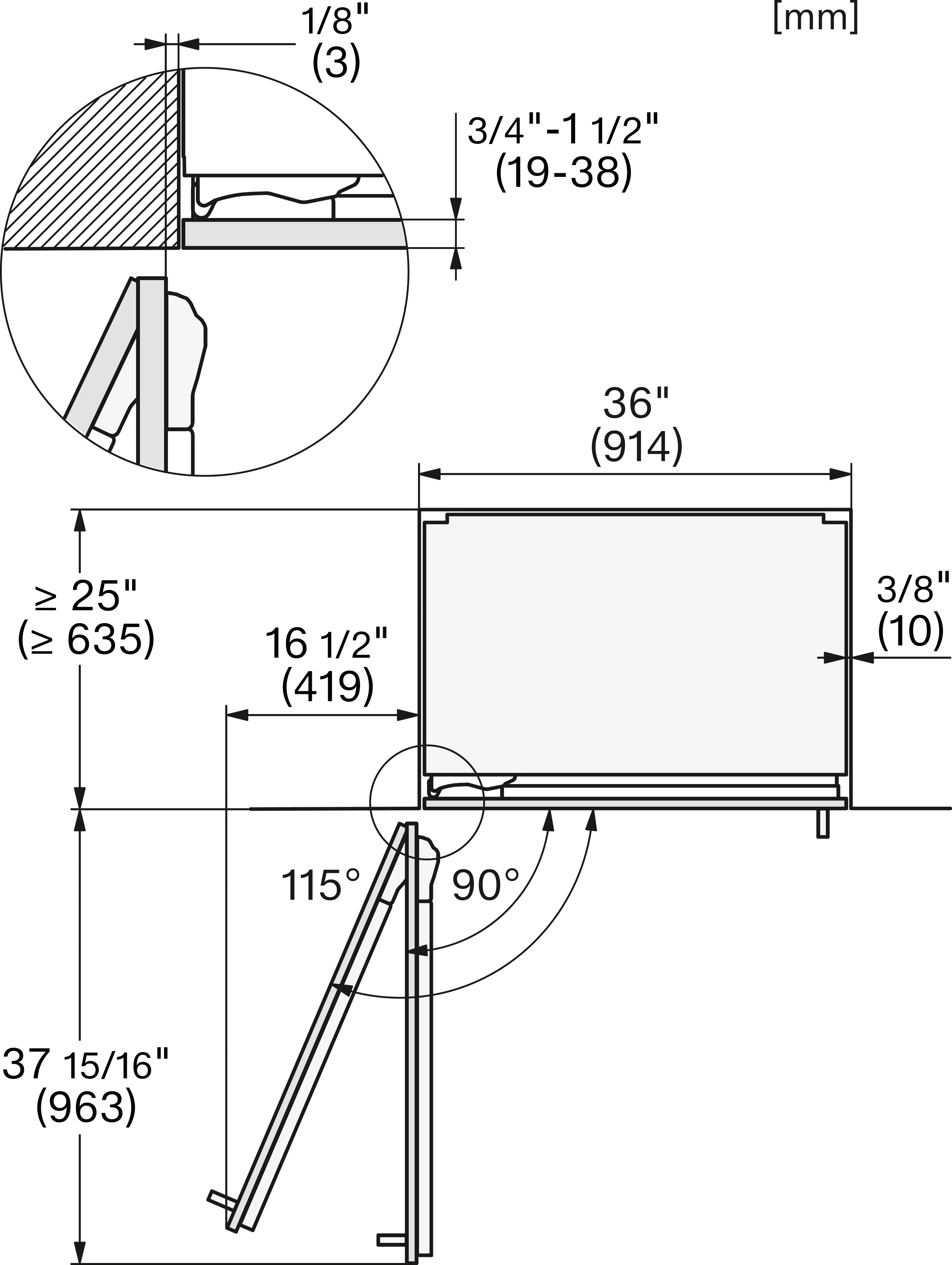 Miele KFMC3844L inbouw koelkast afbeelding 5