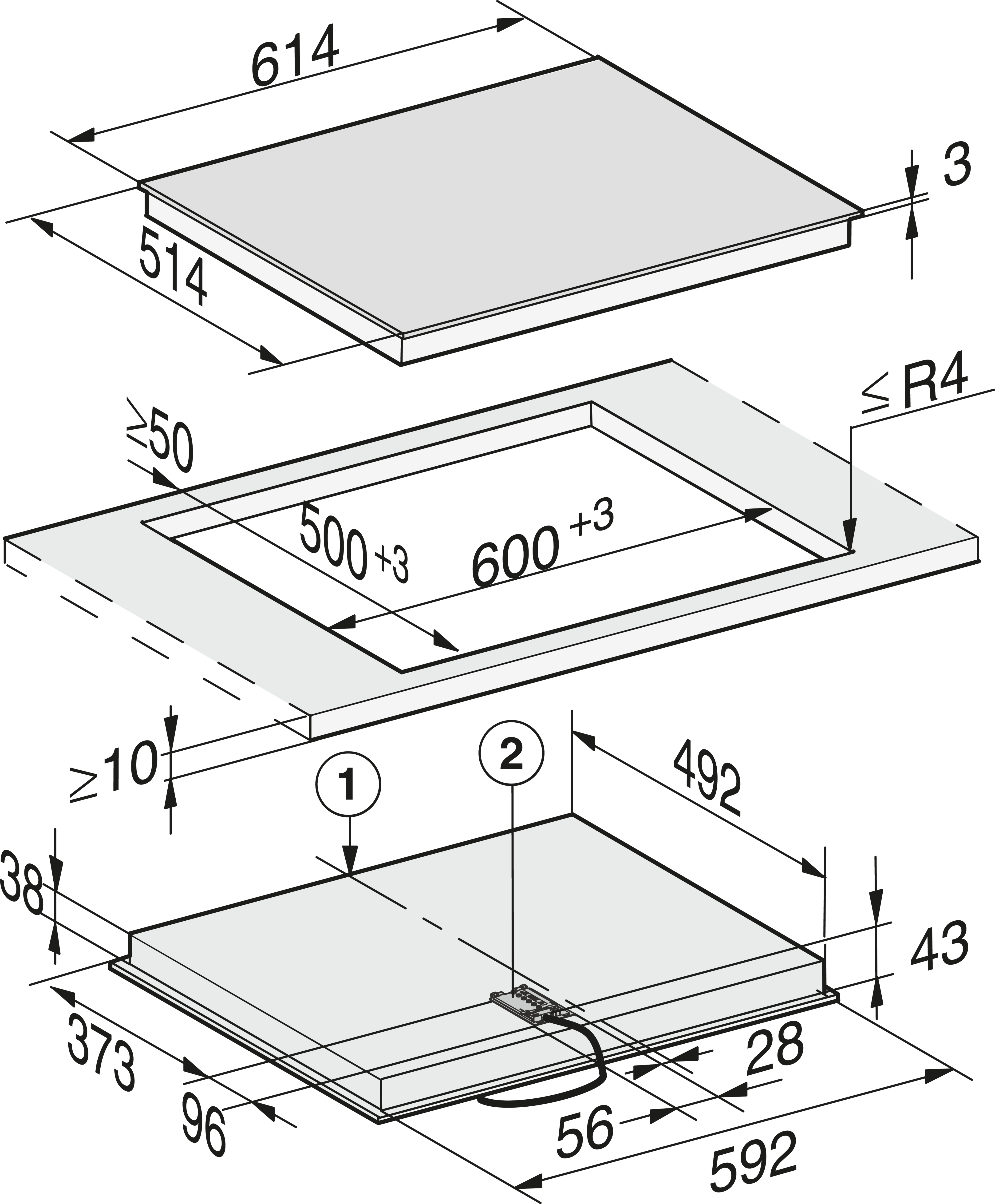 Miele kookplaat KM6521FR afbeelding 3