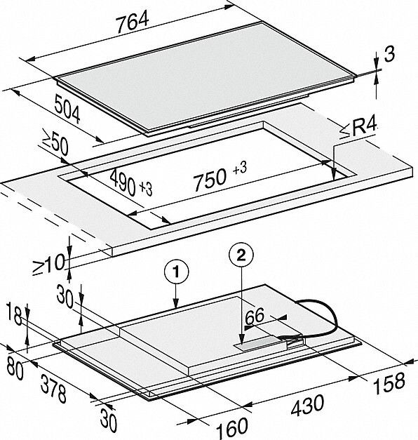 Miele kookplaat KM7210FR afbeelding 3