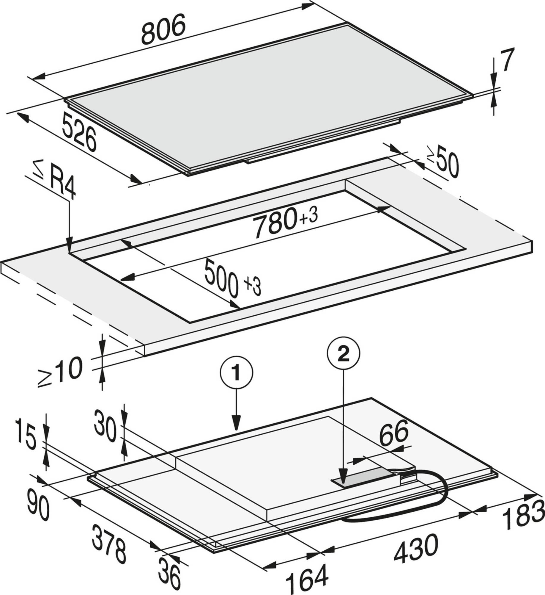 Miele kookplaat KM7474FRRVS afbeelding 3