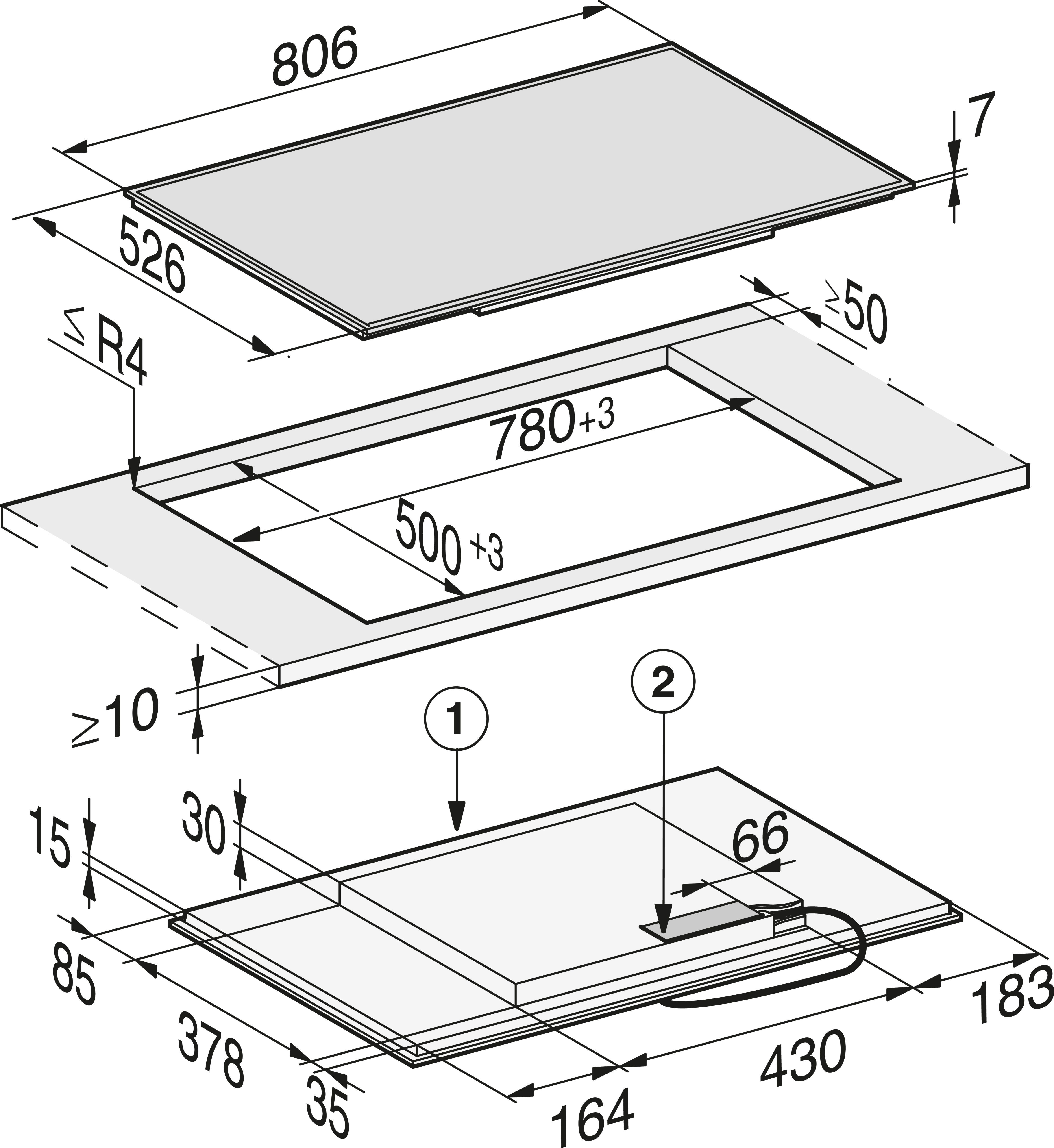 Miele kookplaat KM 7574 FR afbeelding 3