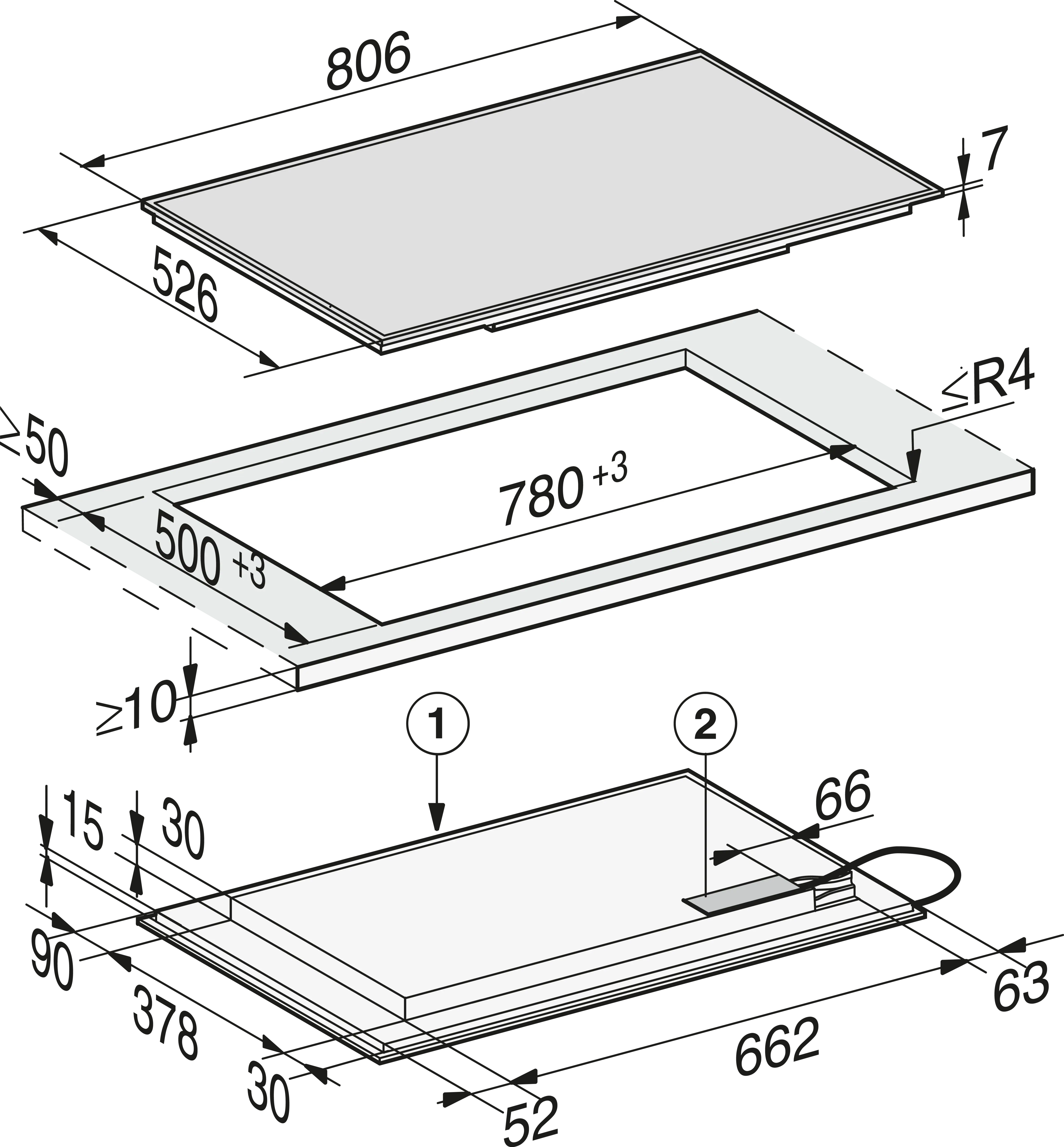 Miele kookplaat KM7575FRED afbeelding 3