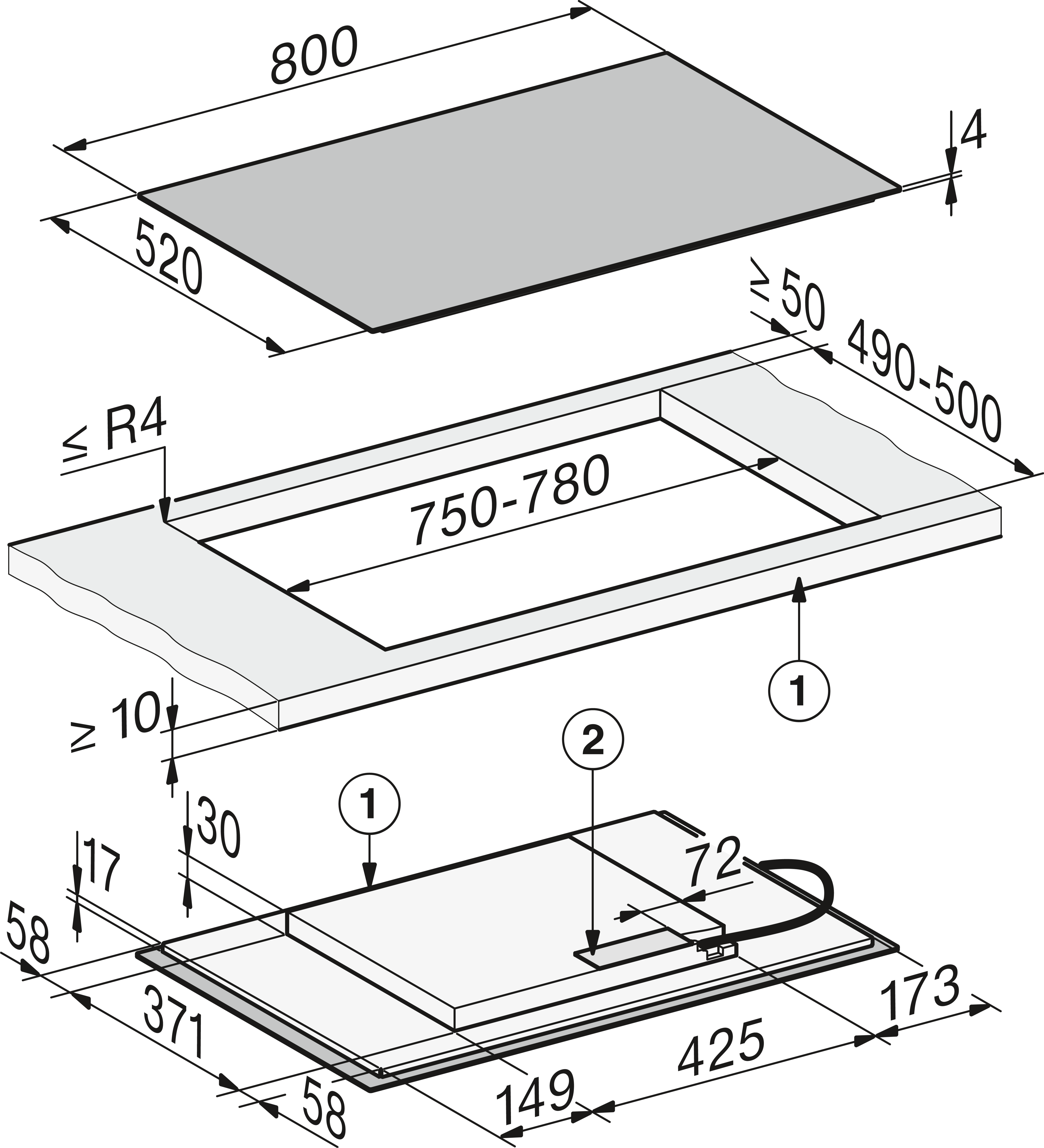 Miele KM8482FLSW inbouw kookplaat afbeelding 5