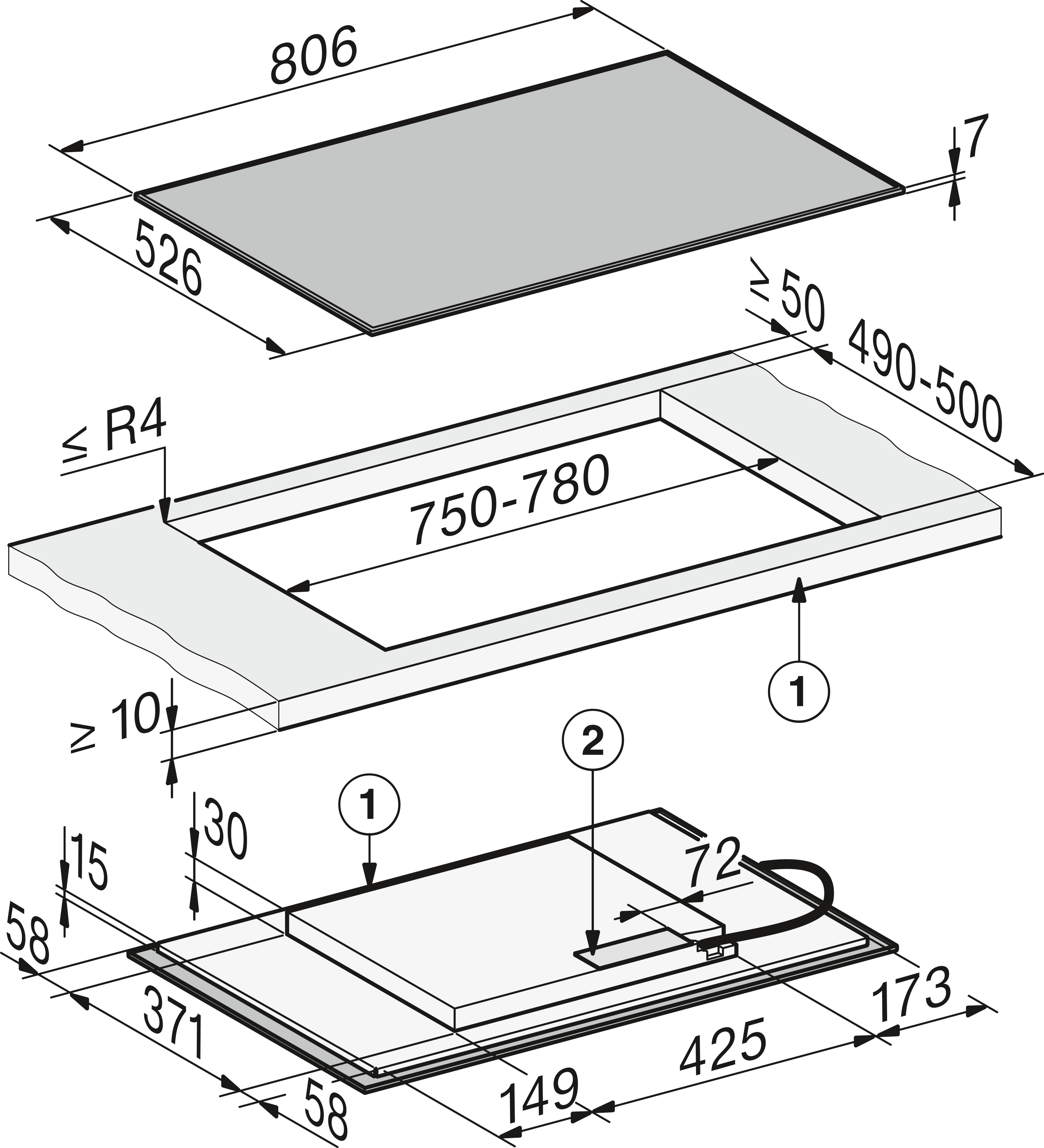 Miele KM8484FRED inbouw kookplaat afbeelding 5