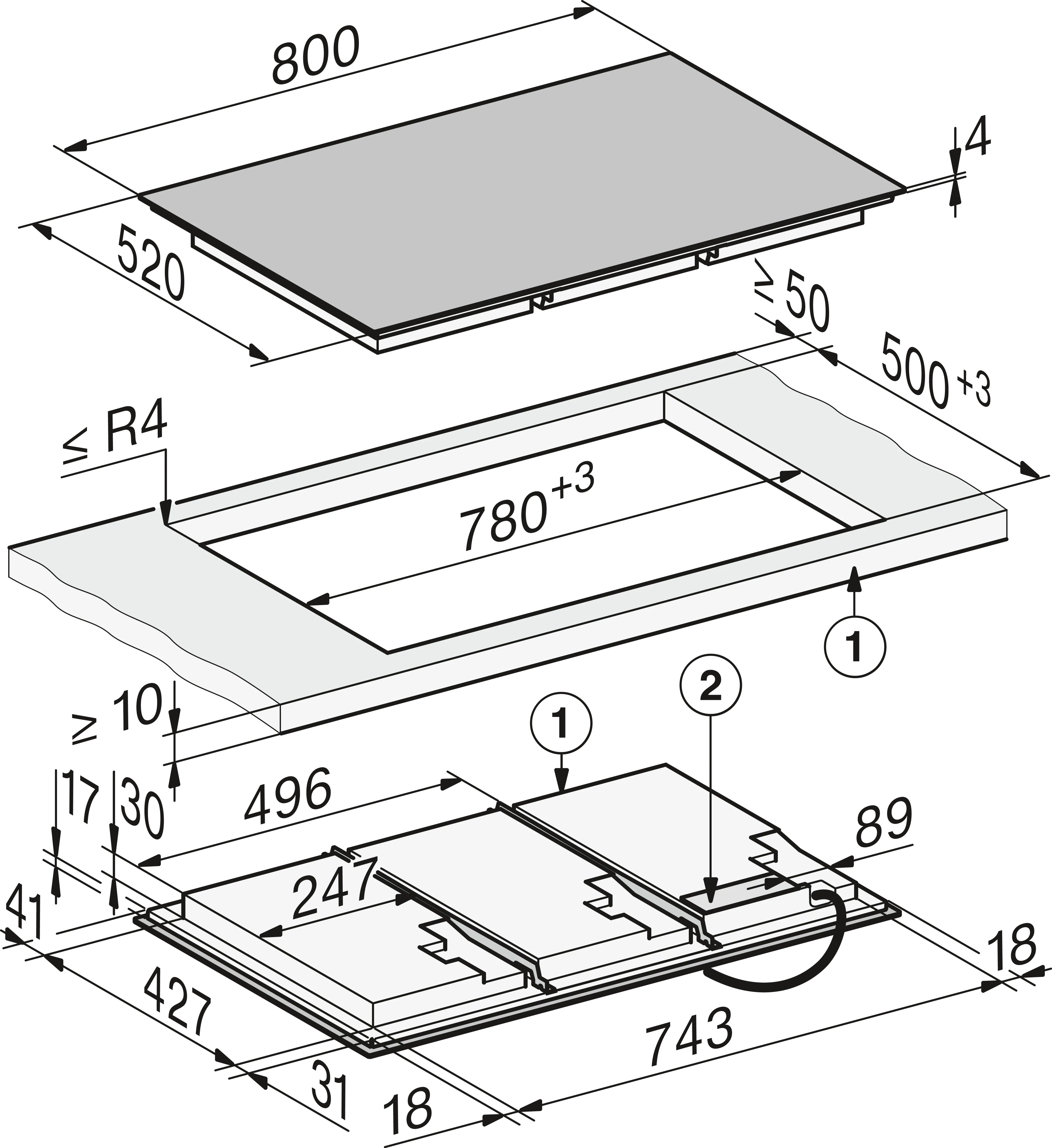 Miele KM8685FLSW inbouw kookplaat afbeelding 5