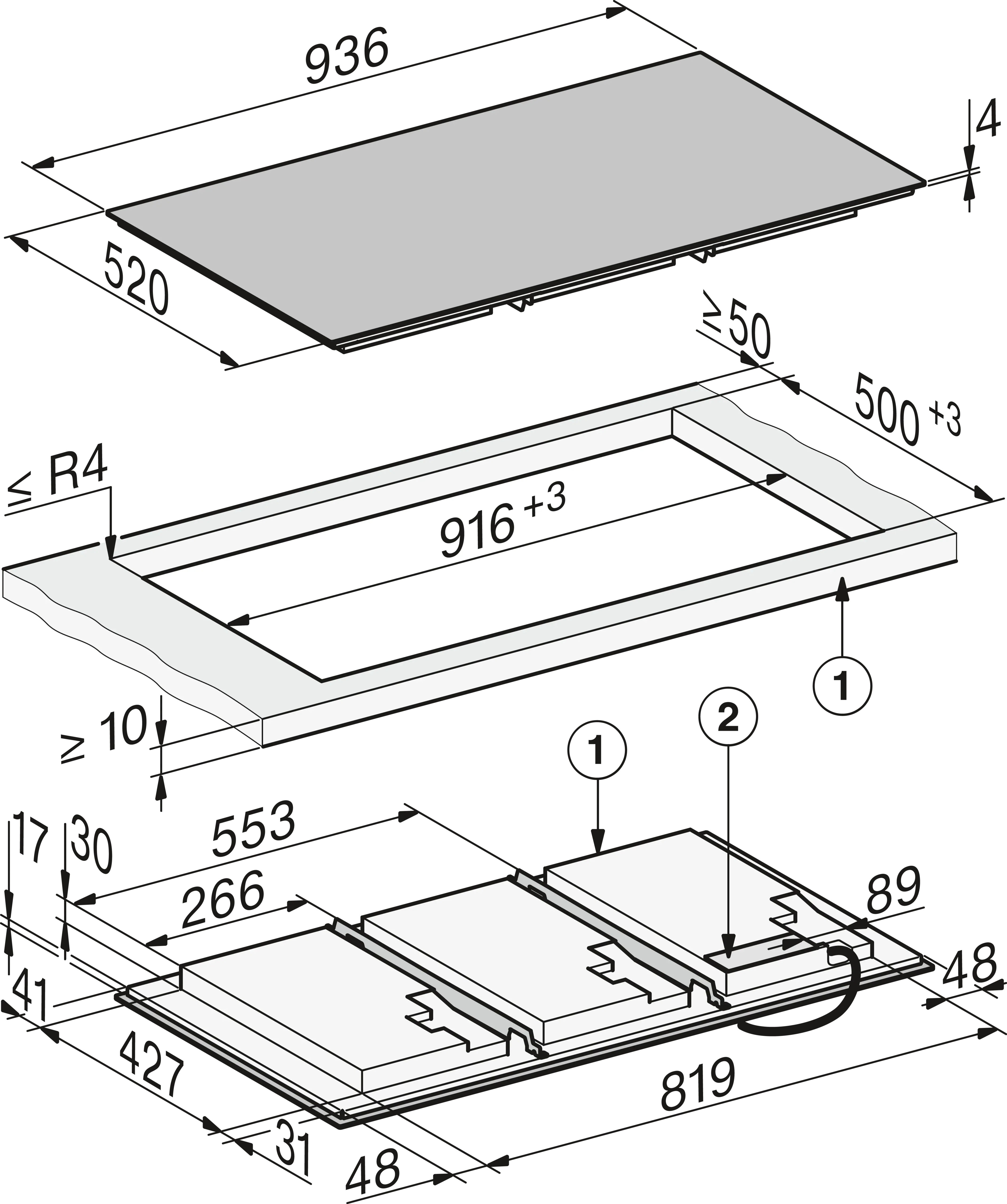 Miele KM8695FLMASW inbouw kookplaat afbeelding 5